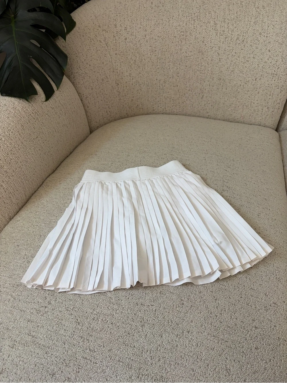Alo Aces White Pleated Tennis Skirt